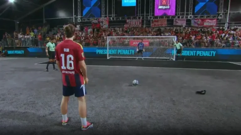 Rigore battuto da Blur alla prima partita di kings League